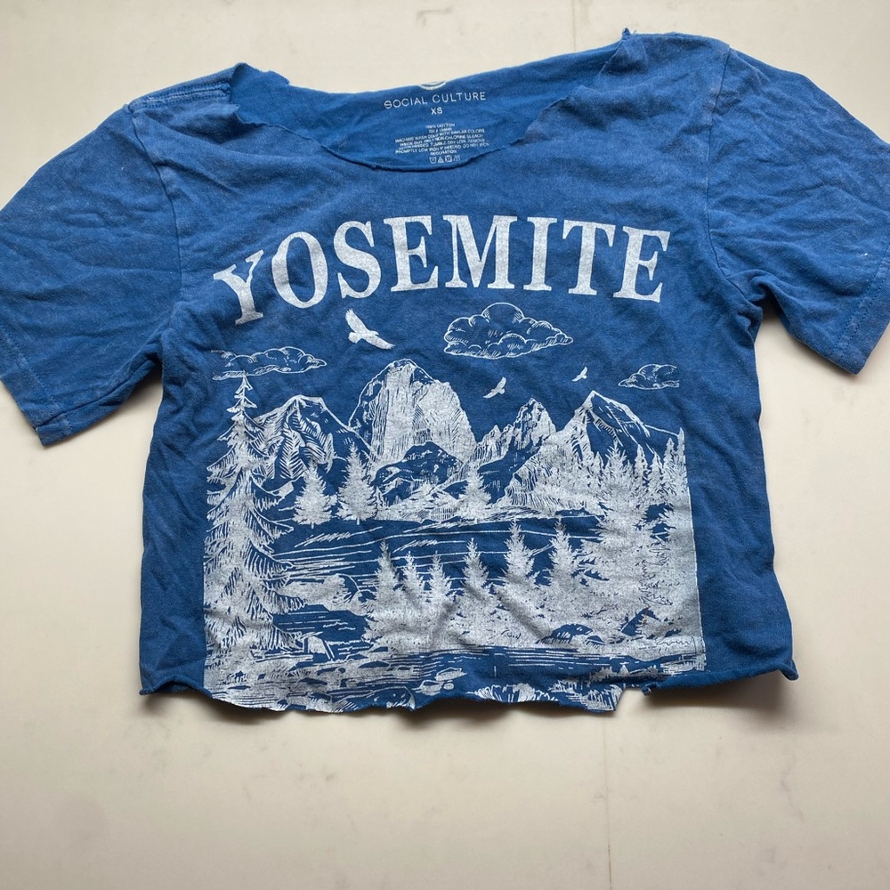 Social Culture Blue Yosemite Kids Tee
